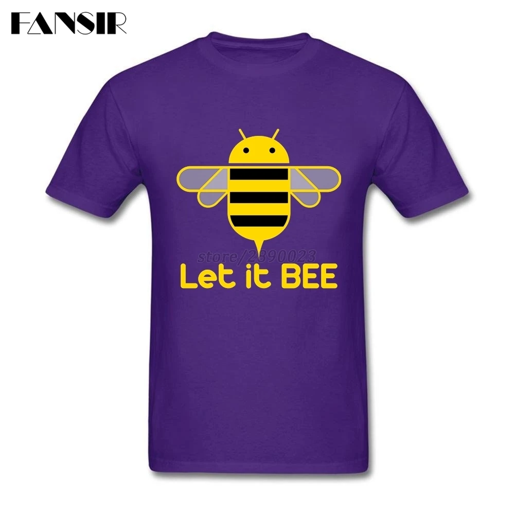 Новинка 2020 Мужская футболка с коротким рукавом Let It Bee Save The из органического