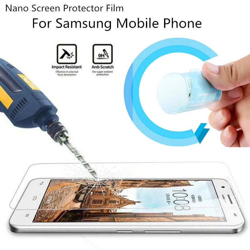 Нано Взрывозащищенная мягкая защитная пленка для Samsung Galaxy S2 S3 S4 S5 ZOOM Lite Mini Note 4 5 не
