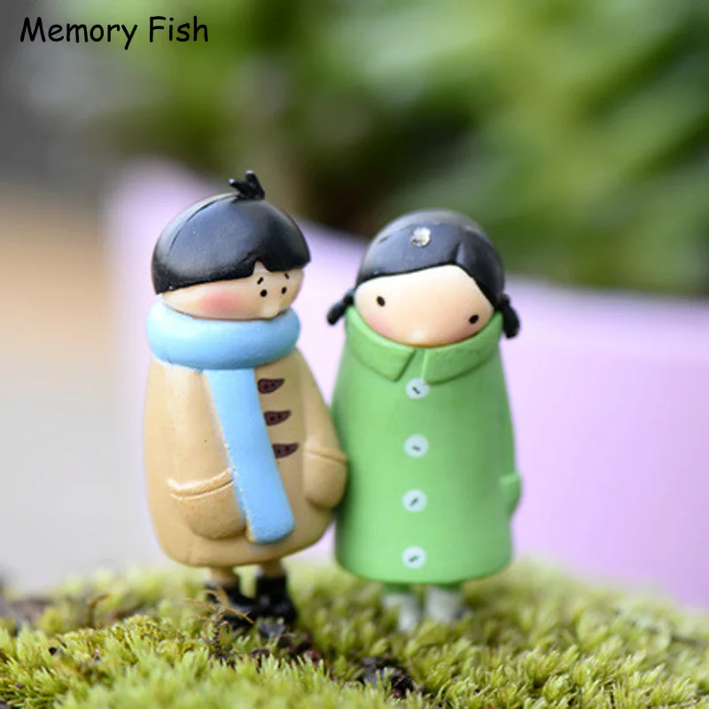 Мультфильм милые куклы мальчиков девочек микро Сад Украшения/сочный Декор