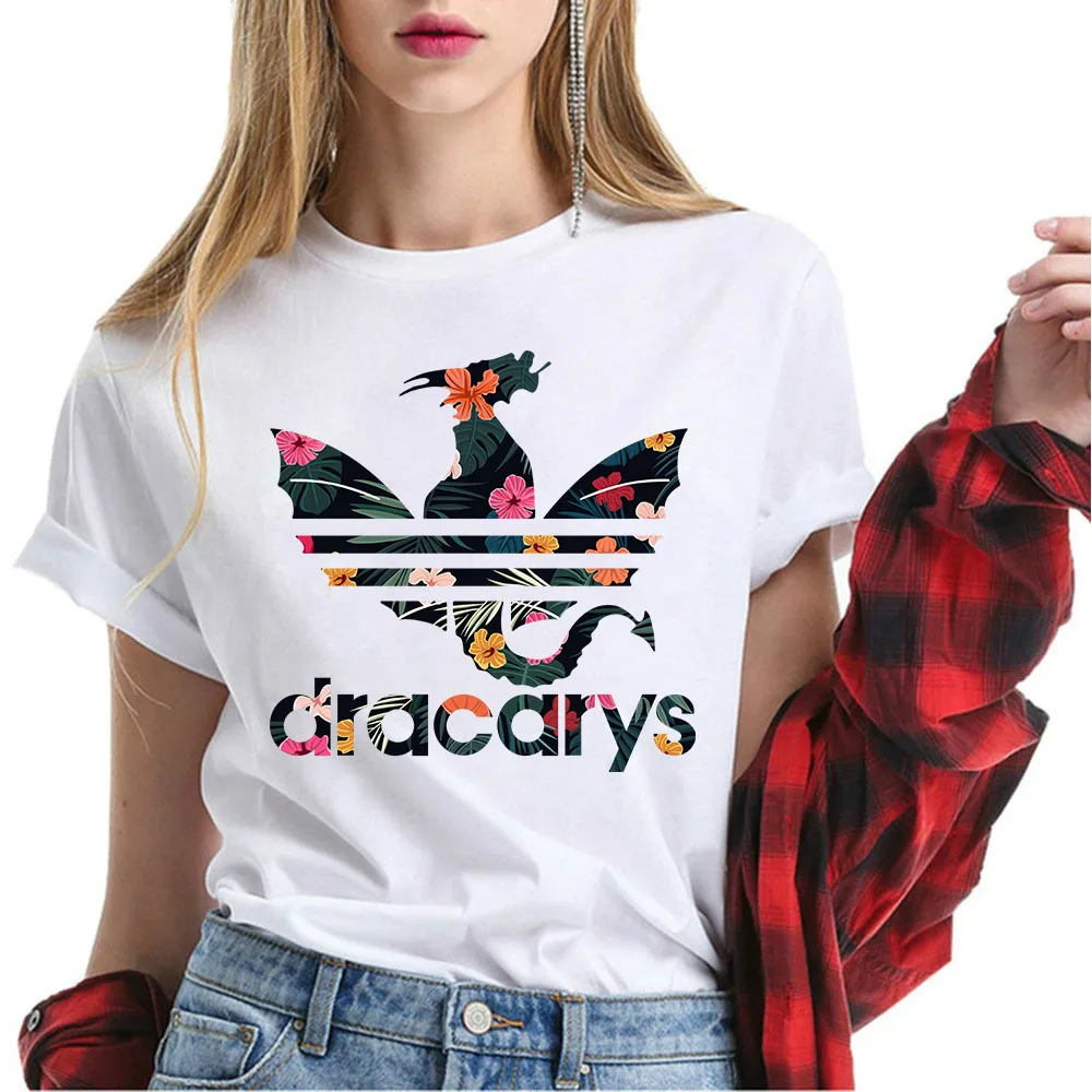 Женская футболка из 100% хлопка koszulki damskieTopy Harajuku khalesi Tumblr женская летняя одежда 2019 |