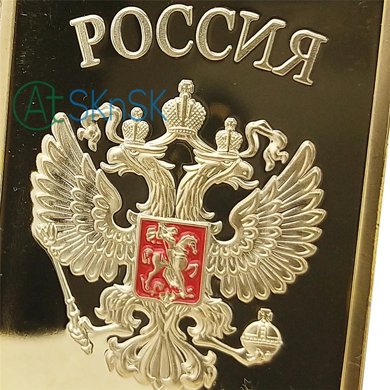 Быстро раскупаемый 1/5/10 шт., розничная, редкие 1 OZ. Нажмите на изображение для просмотра в полный размер Советская российская СССР CCCP Позолоченные Многослойные слитки бар коллекционные монеты сувенир подарки