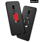 Чехол для Meizu X8, чехол для Meizu X8, 4 ГБ, 64 ГБ, роскошный мягкий черный силиконовый магнитный автомобильный держатель, чехол с кольцом для Meizu X8, 6 ГБ, 128 ГБ, чехол