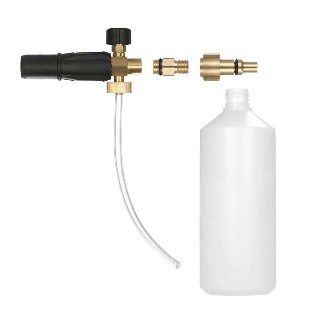 

Adjustable Foam Lance 1L spray gun Bottle Nozzle Injector Soap Foamer Car Wash Gun Car Washer Bottle for Lavor Pressure Washer
