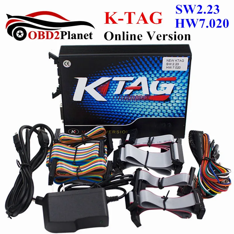 2017 релиз K TAG ECU чип тюнинг инструмент онлайн версия 7 020 KTAG SW V2.23 прошивка V7.020 тег