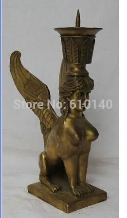 mr 10&quot Chinese Brass sexy Belle Girl naked lady Statue Candle Holder Candlestick | Дом и сад