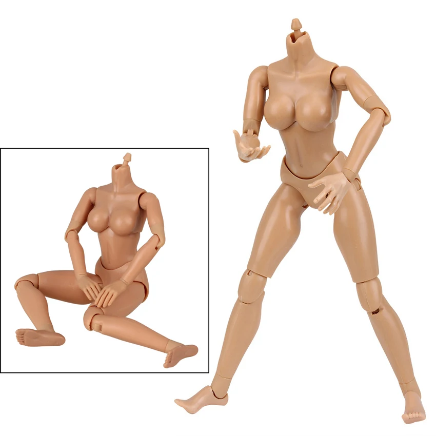 

oMoToys 1:6 Nude Female Action Figure with Medium Breast (Brown)
