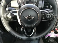 yimaautotrims steering wheel button cover trim for mini cooper f55 f56 f57 3 door 5 door 2014 2019 abs interior mouldings