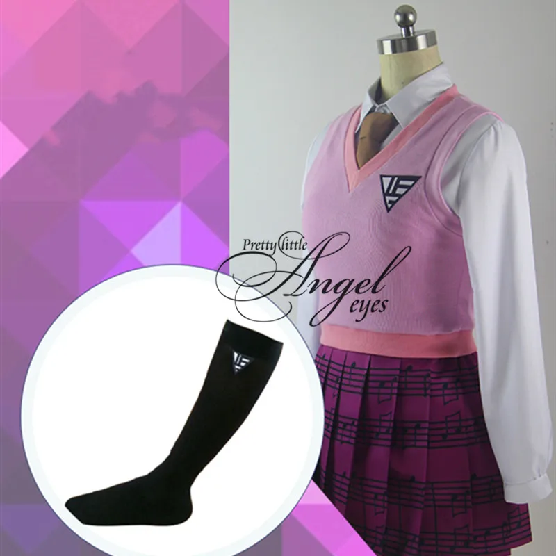 

Anime Danganronpa V3 Akamatsu kaede Uniform Cosplay Costume Halloween Party suit