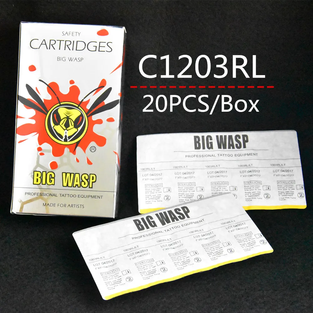 Топ 20 шт C1203RL картриджи тату иглы трубки 3RL Круглый лайнер 3 большой ОСА RL3 поставка