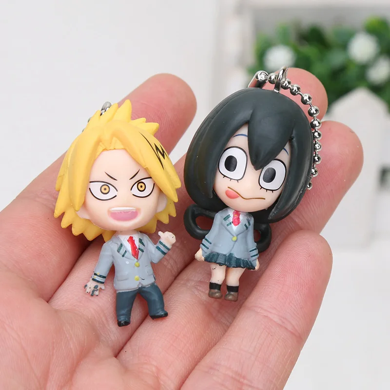 3 см брелки с героями мультфильмов Моя геройская Академия Izuku Midoriya Bakugou Katsuki Ochaco