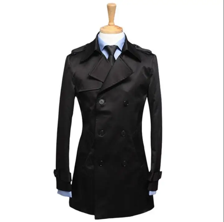 

Double-breasted casual woolen coat men trench coats long sleeves overcoat mens cashmere coat casaco masculino inverno england 89