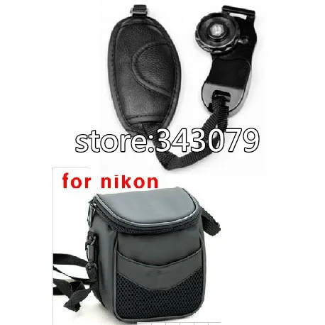 Кожаный ремешок на запястье для камеры + сумка чехол телефото машины NIKOn L810 L120 L110