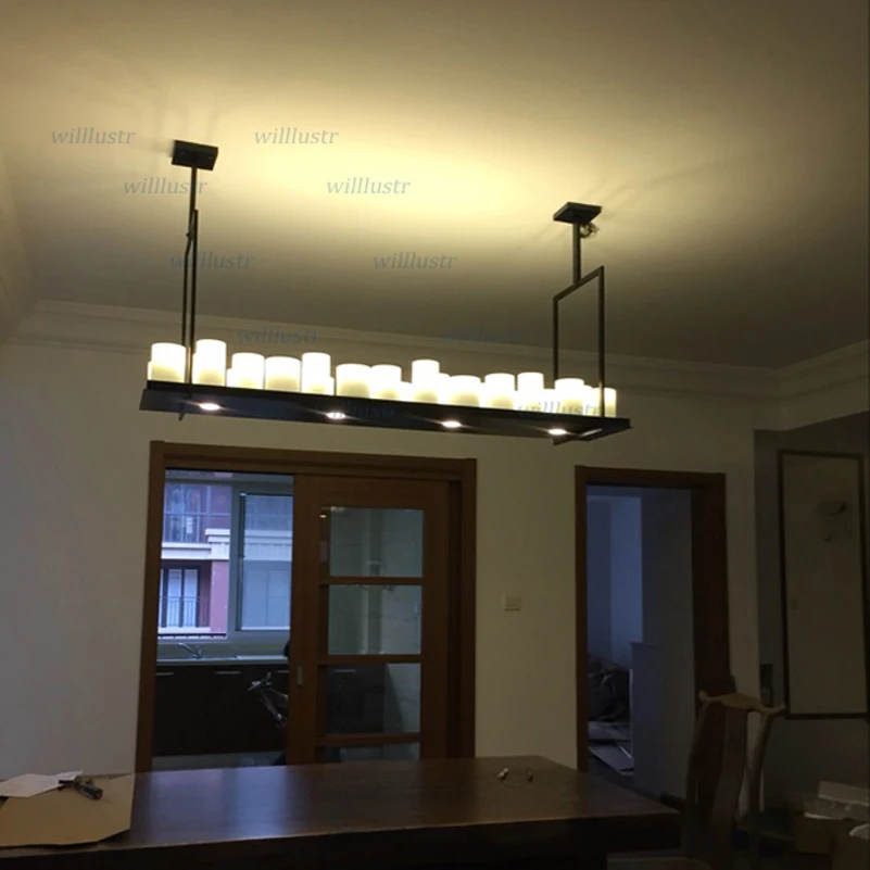 Копия Kevin Reilly подвесной светильник алтарь СВЕТОДИОДНЫЙ свеча люстра винтажный