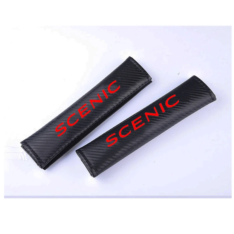 2Pcs PU Fashion Car Seat Belt Cover belt shoulder Pads For Renault Scenic Accessories | Автомобили и мотоциклы