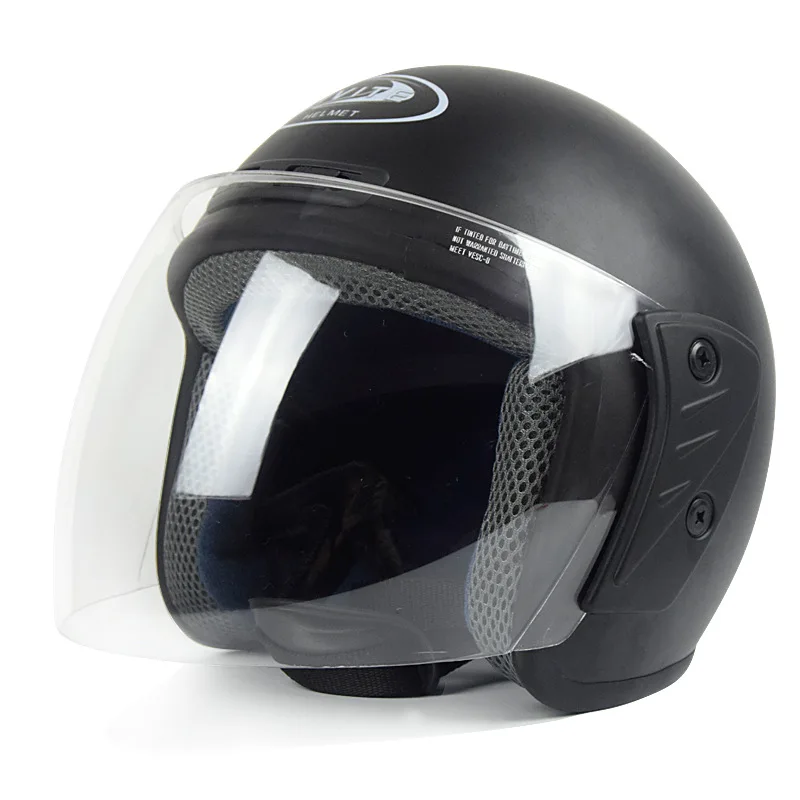 Зимний мотоциклетный шлем с открытым лицом Capacete Cascos Para Moto Racing винтажный для