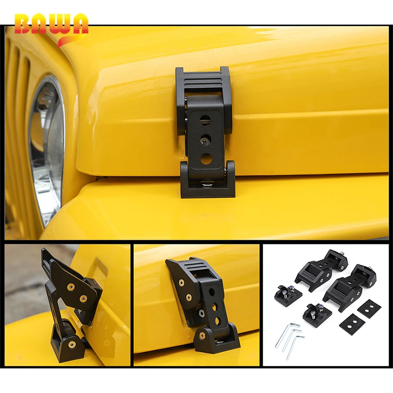 Крышка замка BAWA для Jeep Wrangler TJ 1997 2006 крышка защелки капота двигателя аксессуары