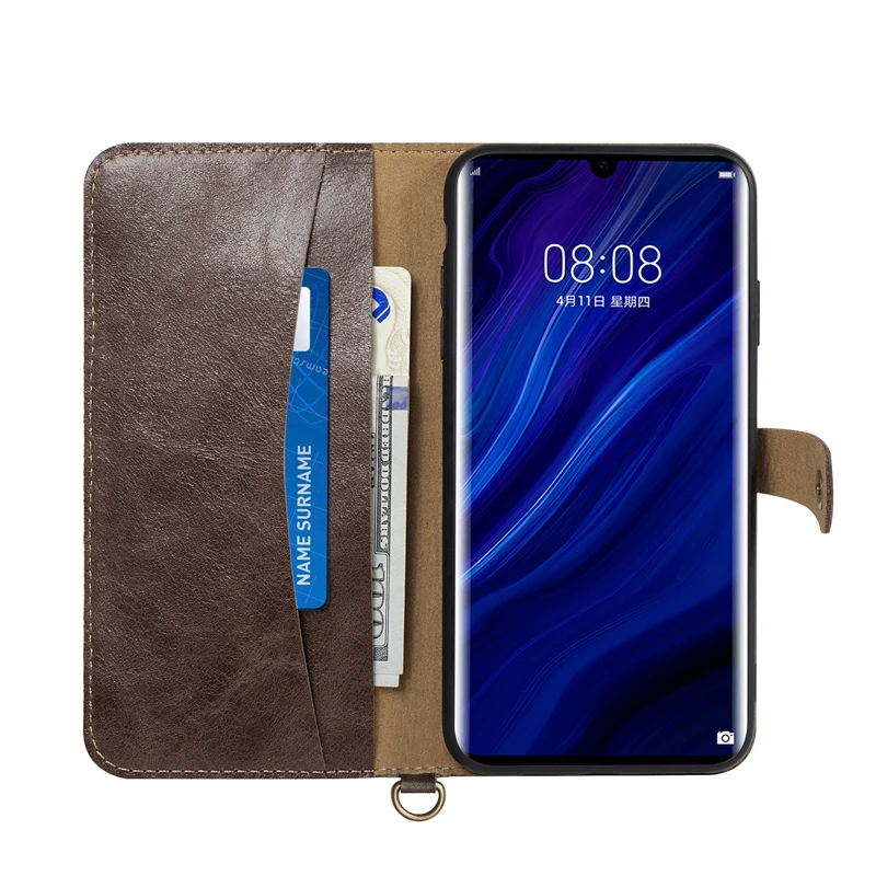 Винтажный чехол из натуральной кожи с откидной крышкой для телефона huawei mate 10pro 20pro P20 P20pro P30 P30pro P30lite, супер роскошный чехол-кошелек, сумки