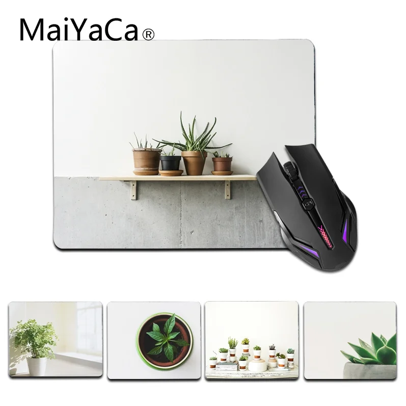 

MaiYaCa Small Fresh Plants small Mouse pad PC Computer mat Size for 25X29cm Silicon Mousemats