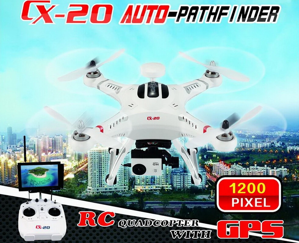 Cheerson CX-20 CX20 бесщеточный MX/gps авто-pathfinder 2 4 ГГц 4-CH 6-осевой вертолет Мультикоптер UFO