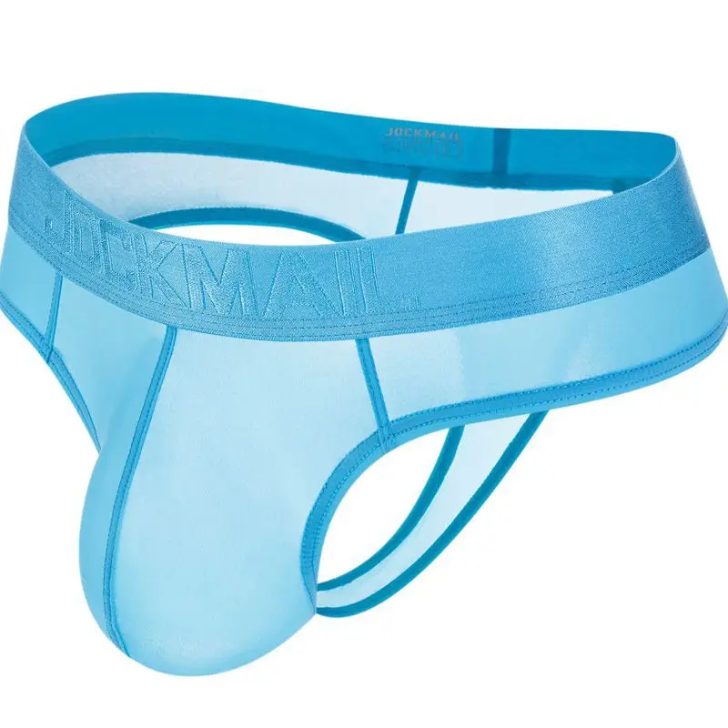 JOCKMAIL мужское сексуальное нижнее белье серия Прозрачный блестящий шелк