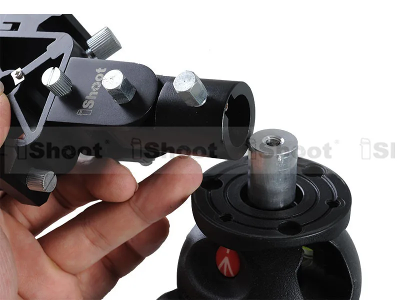 Тройное крепление Горячий башмак Кронштейн для вспышки Держатель-2 отверстия