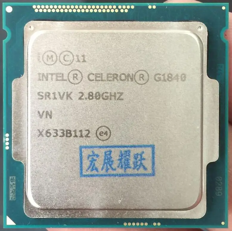 Процессор Intel Celeron G1840 (2 Мб кэш памяти 2 80 ГГц) LGA1150 двухъядерный 100% рабочий