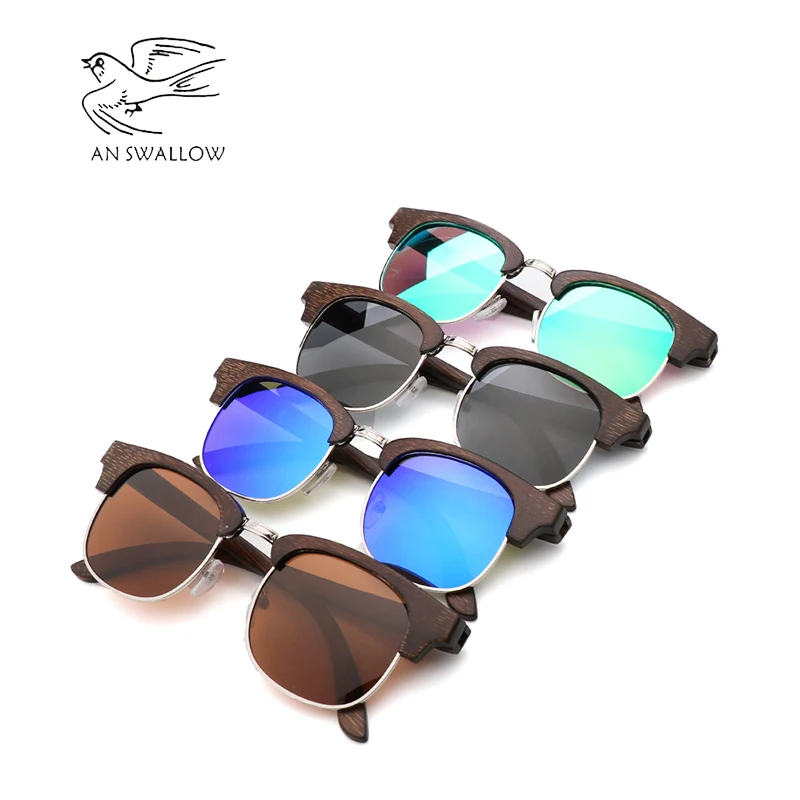 

New Fashion Trend Sunglasses Environmental Protection Bamboo and Wood Glasses TAC Lens Men Chaozhou Driving Polarized Sunglasses
