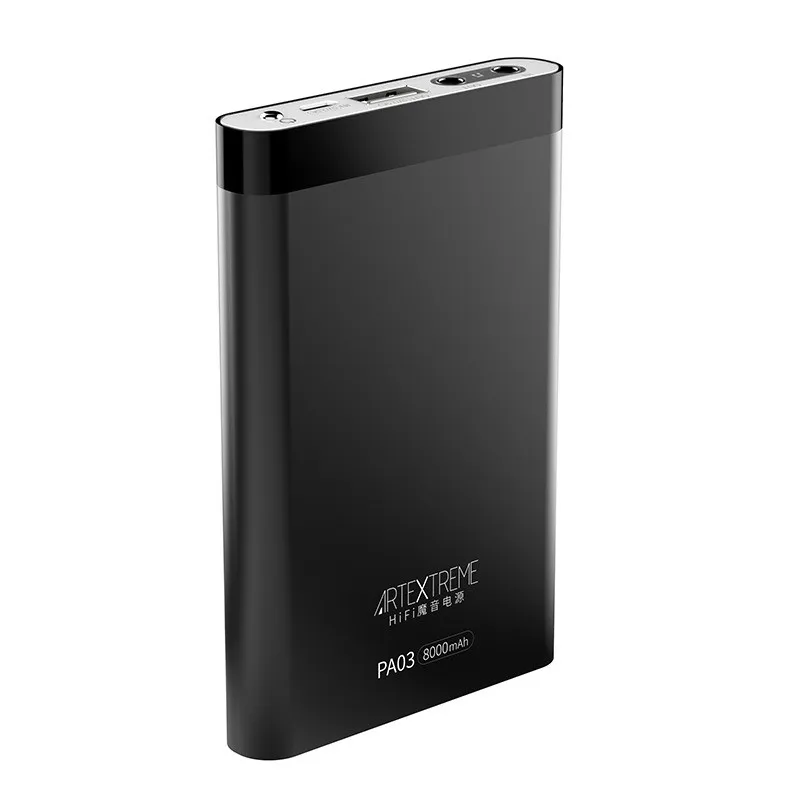Artextreme PA03 Advanced 2 в 1 металлический HiFi аудио усилитель для наушников 2.5A Быстрая зарядка 8000 мАч Внешний аккумулятор для IOS Android 130 МВт