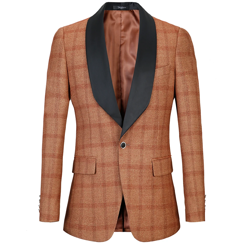 Элитный бренд для мужчин куртка Slim Fit 2018 новый мужской парадный смокинг куртки