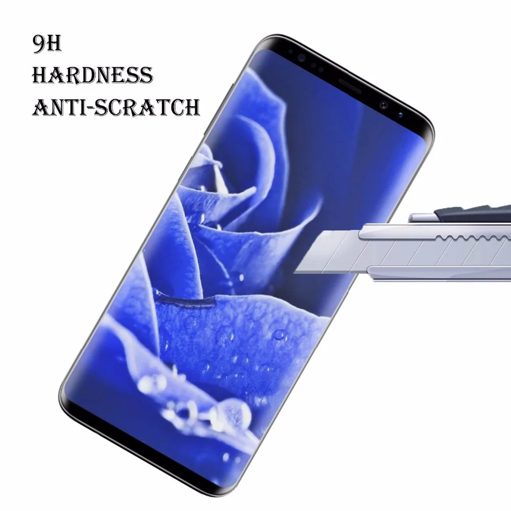3D изогнутый полноэкранный защитный экран с закругленными краями для Samsung S8 S9 S10e