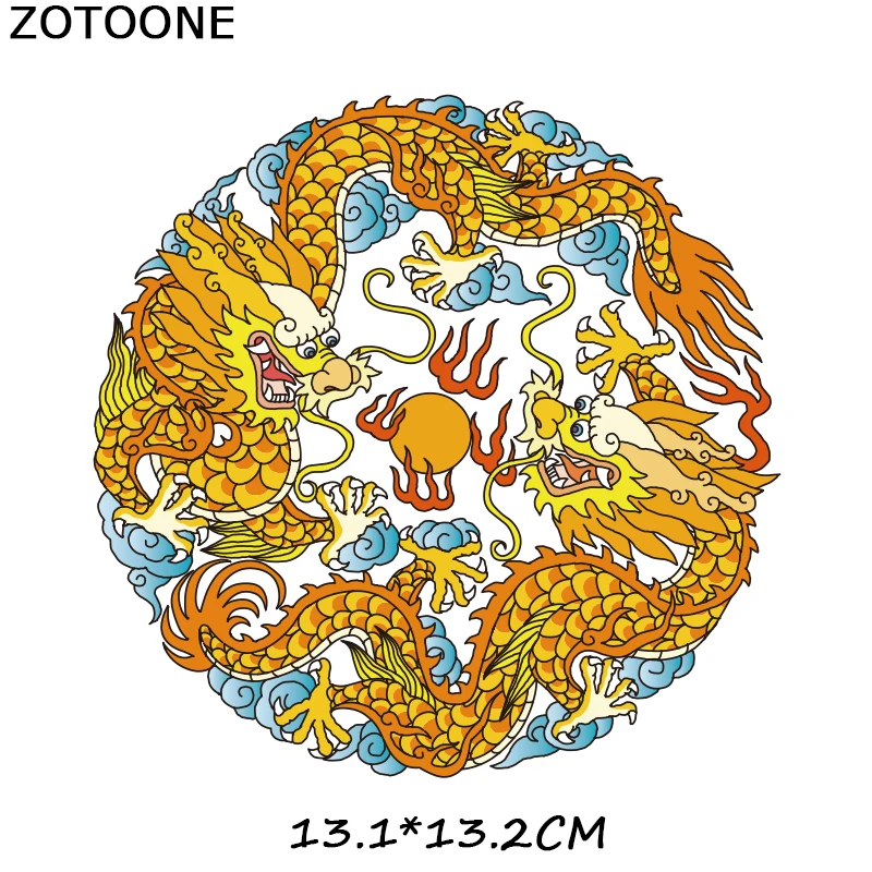 ZOTOONE Дракон Тотем &quotсделай сам&quot патч на одежде с помощью утюга переводы для