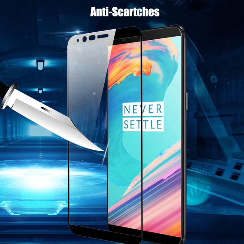 RHOADA полное закаленное стекло для OnePlus 5T 5 9H Взрывозащищенная защитная пленка