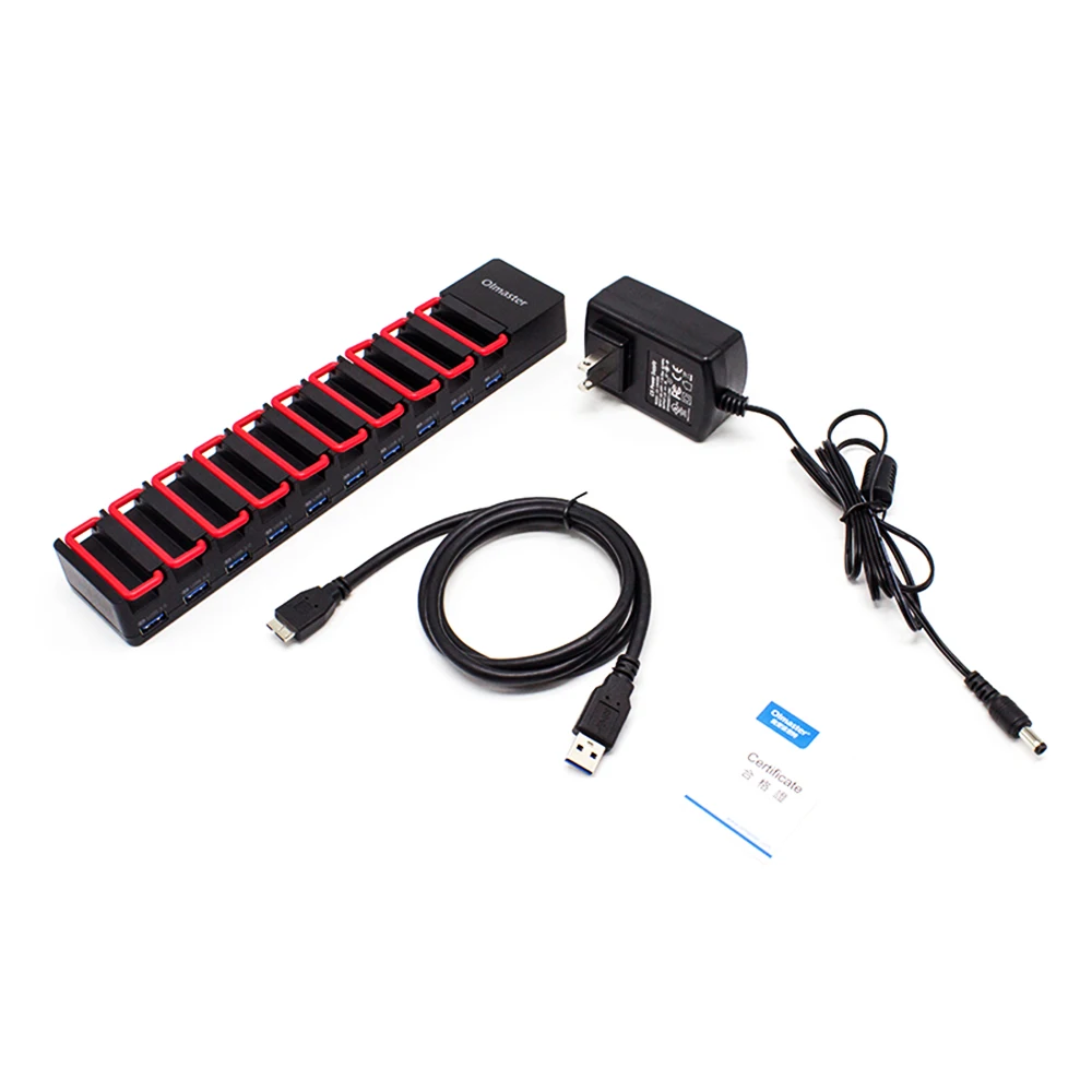 OImaster USB3.0 концентратор адаптер 10 портов зарядная станция высокоскоростное