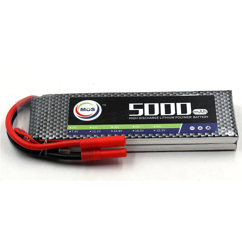 MOS 2S RC lipo батарея 7 4 v 5000mAh 40C Max 80C для Самолет Вертолет автомобиль Лодка