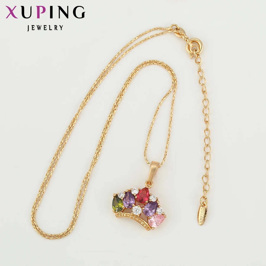 Xuping, модная Подвеска для женщин, ювелирные изделия, классика, синтетический кубический цирконий, дизайн для женщин, Рождественский подарок 31312