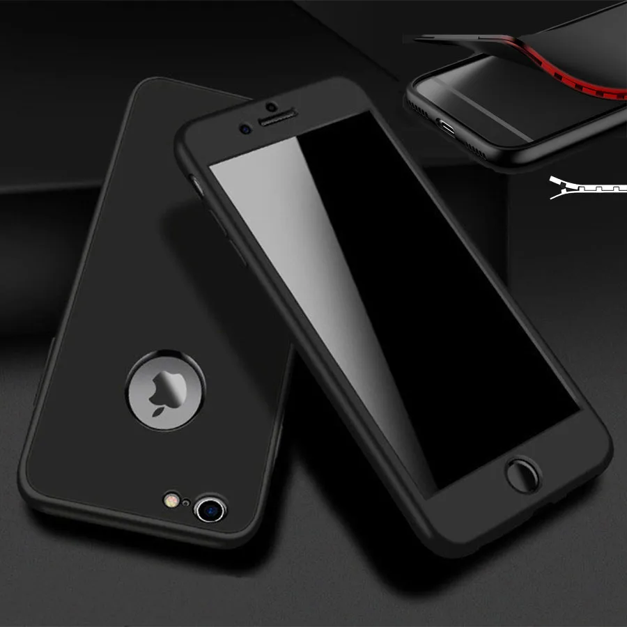 360 TPU Full Matte Case For iPhone 7 5 5S SE 6S 6 X XR XS MAX Silicone Flexible Cover Samsung A6 A8 J4 J6 2018 Note 9 8 S9 S8 S7 |