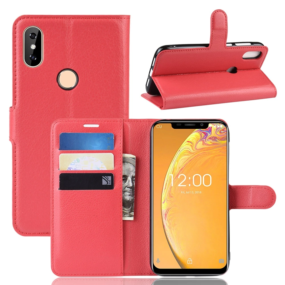 For Oukitel C13 Pro Flip Leather Case Book Style Cell Phone for Cover with Holder Card Slots | Мобильные телефоны и