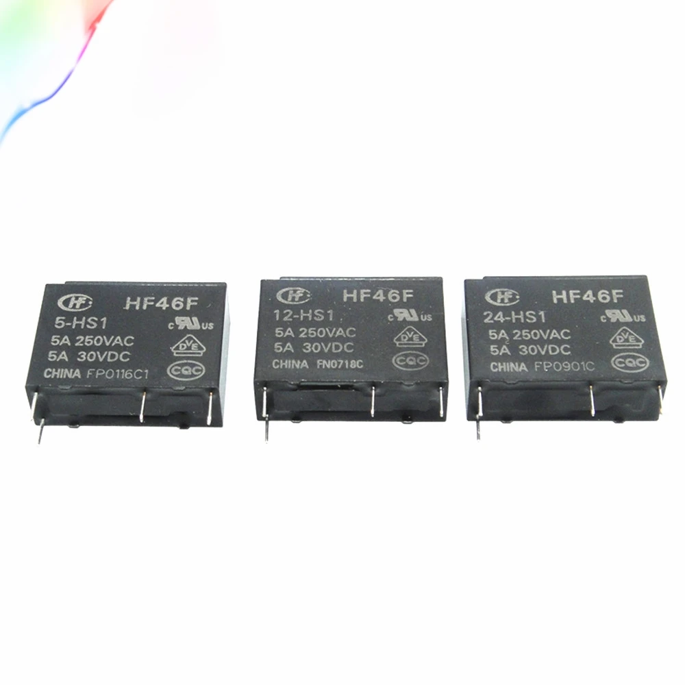 5 шт. 4 контактное реле HF46F 024 HS1 012 005 24 12 5A250VAC|Реле| |