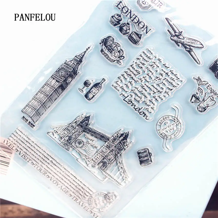 As picture PANFELOU список цветов Прозрачный штамп DIY силиконовые уплотнения Скрапбукинг/изготовление открыток/Фотоальбом украшения принадлежности Листы - Цвет: As picture