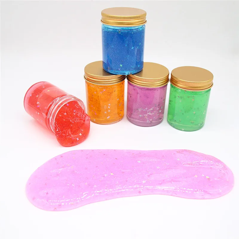 2019 пенная прозрачная пушистая слизь DIY Crystal Lizun тесто антистресс шламовая игрушка