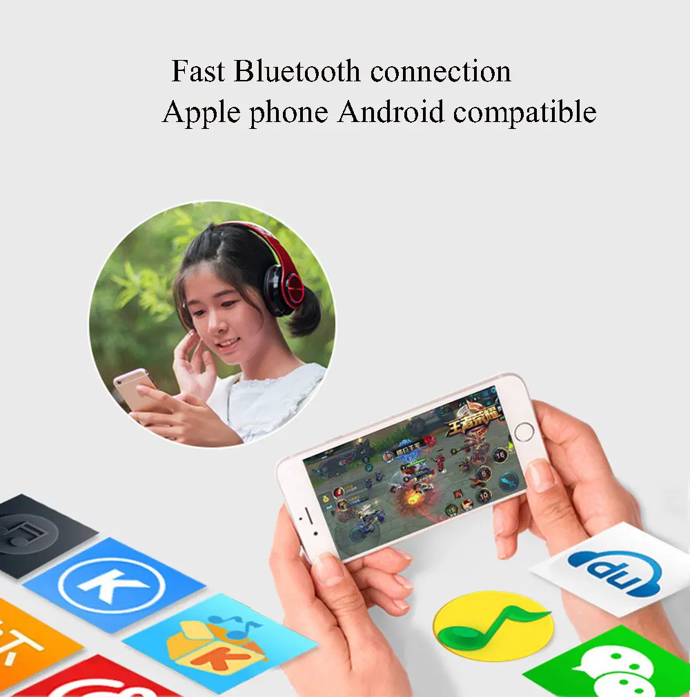 Складной шлем беспроводной Bluetooth 4,1 Беспроводной Bluetooth гарнитура для телефона con micro fono для всех смартфонов гарнитура