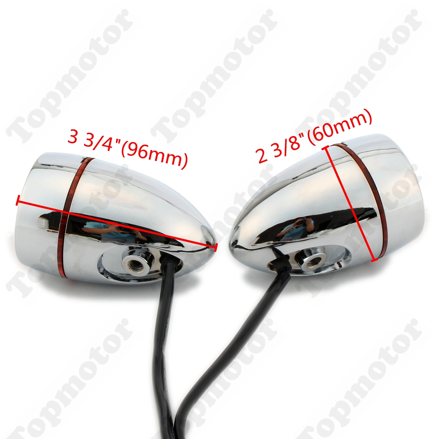 

Chrome Bullet LED Motorcycle Parts Turn Signal Motorcycle Light For Harley Sportster Dyna Softail Road King XL