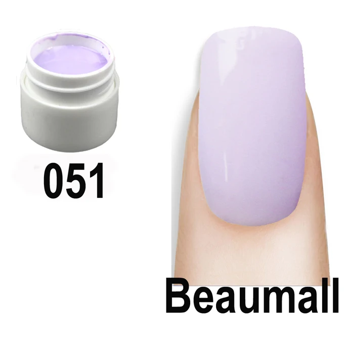 Beaumall сладкие конфеты 36 цветов! 5 мл в горшке чистые цвета УФ-гель для дизайна ногтей для маникюра ногтей Padicure DIY - Цвет: 51