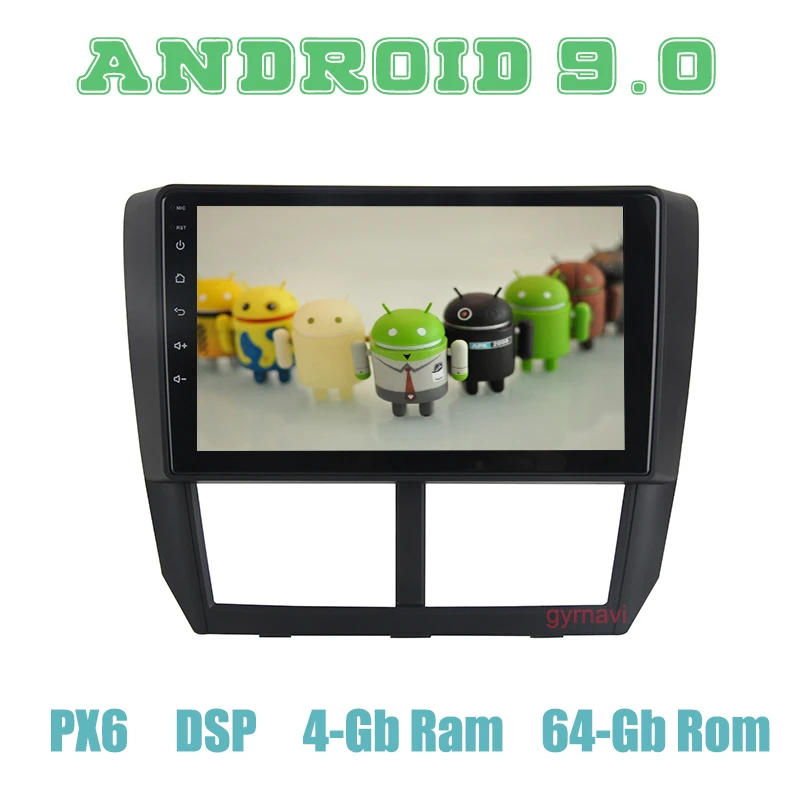 Автомобильный радиоприемник PX6 Android 9 0 GPS для Subaru forester Impreza 2008 2012 с DSP IPS 4 + 64 ГБ авто