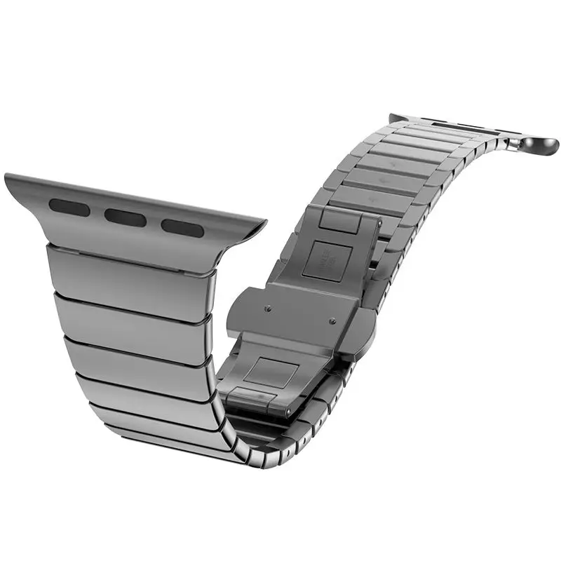 Браслет бабочка DAHASE с пряжкой из нержавеющей стали ремешок для Apple Watch серии 3/2