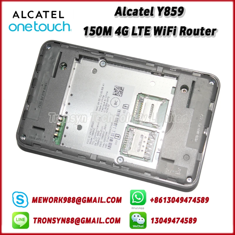 Новый Оригинальный разблокированный Alcatel Y859 150 Мбит/с Портативный 4G LTE WiFi Sim карта