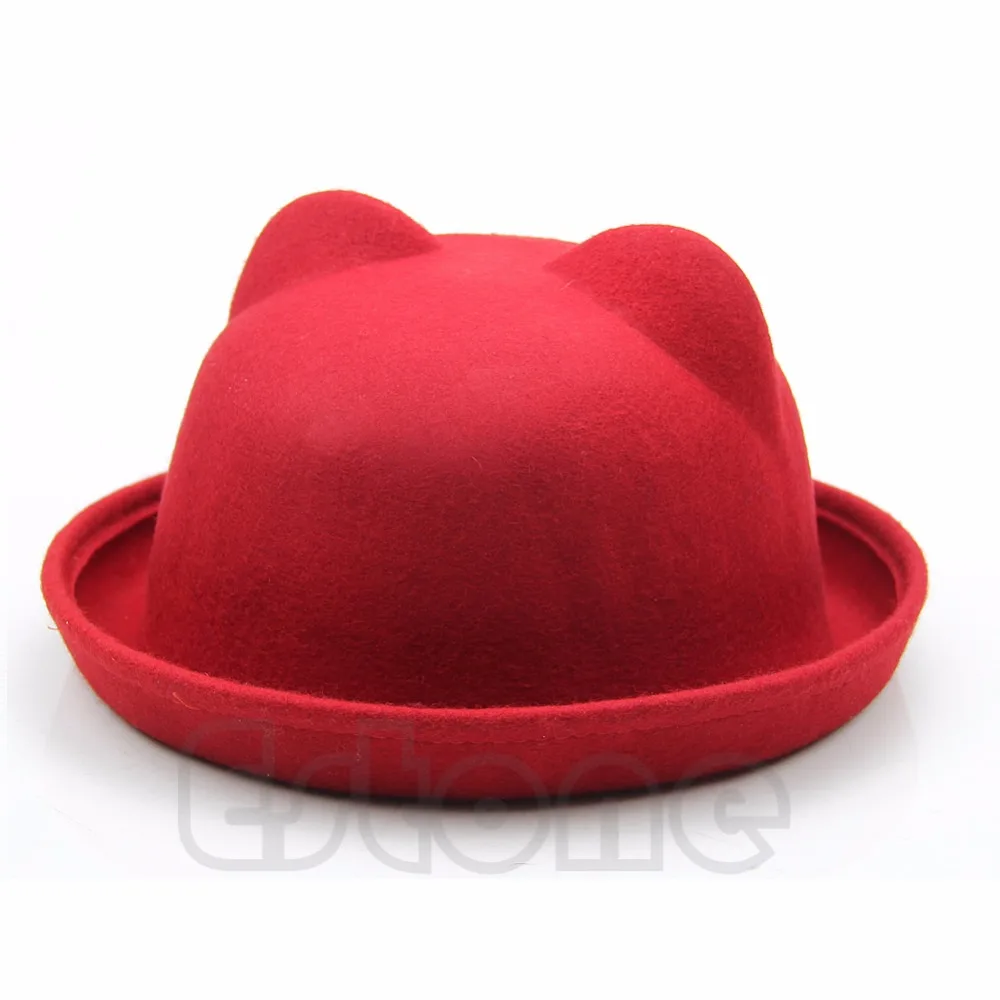 Новинка шерстяная фетровая шляпа-котелок унисекс для родителей и детей
