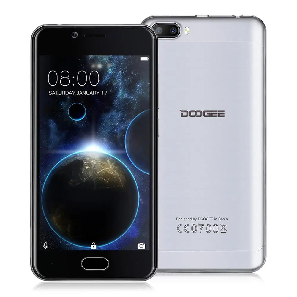Оригинал DOOGEE стрелять 2 смартфон Android 7.0 mt6580a 4 ядра мобильный телефон ГБ
