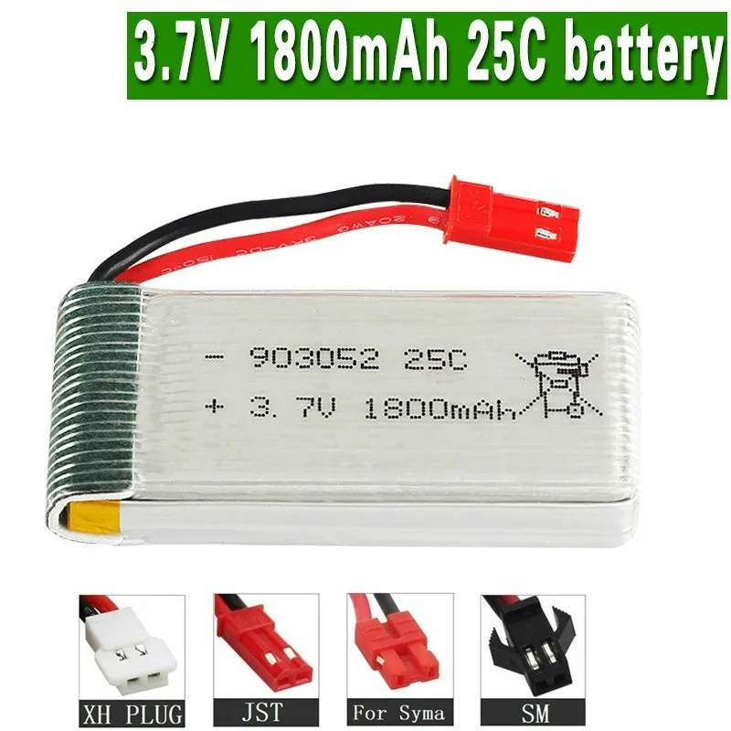 1800 мАч 3,7 в lipo Батарея для KY601S SYMA X5 X5S X5C X5SC X5SH X5SW M18 H5P HQ898 H11D H11C T64 T04 T05 F28 F29 T56 T57 10 шт