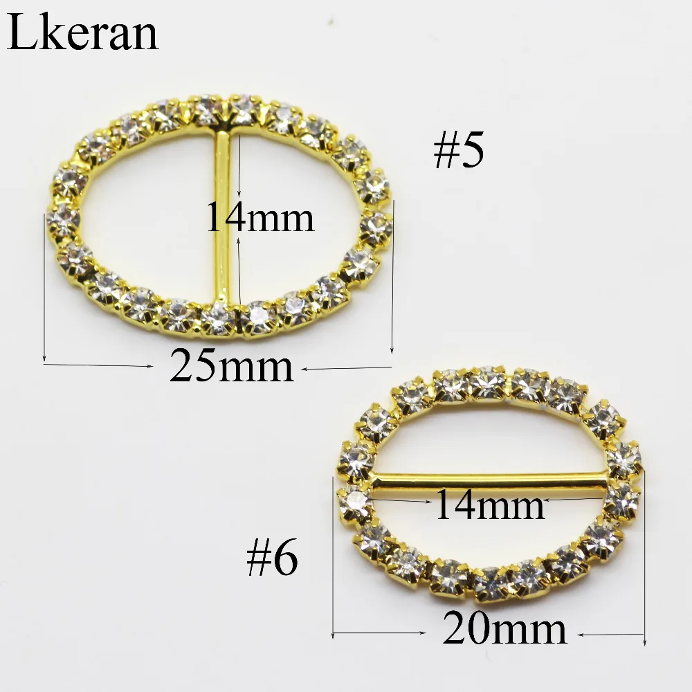 Высокое качество! 10 шт. золотистые стразы лента для приглашений слайдер Пряжка